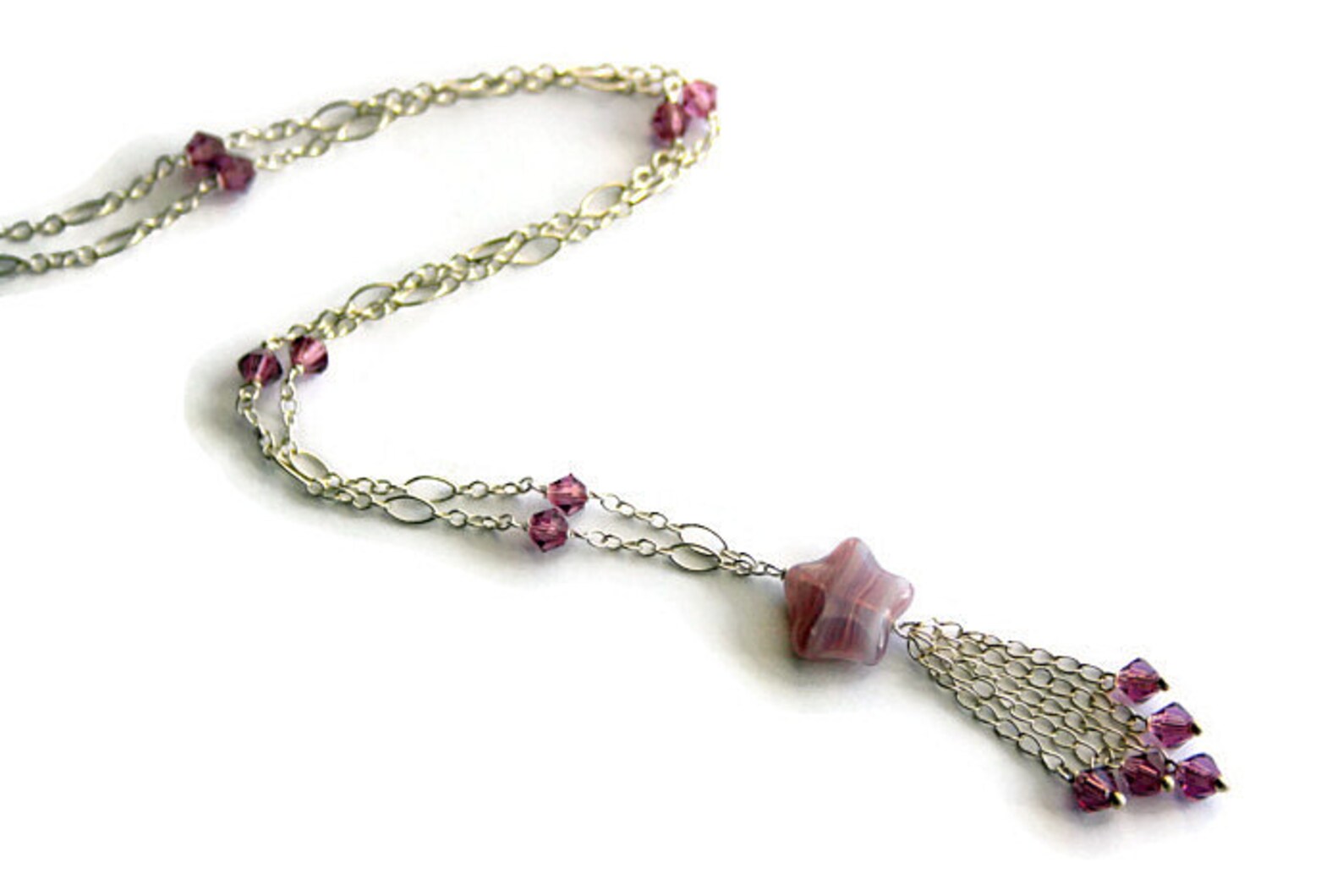 Purple star necklace Clearance