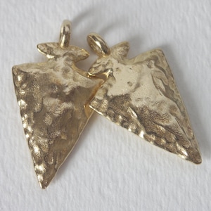 Brass Arrowhead Earrings or Pendants. - FREE Shipping US and Canada