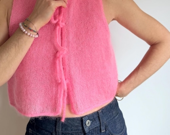barbie, top, Pullunder, Pull Sans Manche, Strickanleitung, Patron de tricot