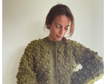 Strickjacke, Cardigan, Strickanleitung, Patron de tricot, englisch, francais