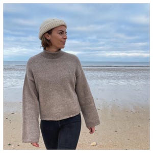Colleville, sweater, pull, knitting pattern, patron de tricot, english, francais