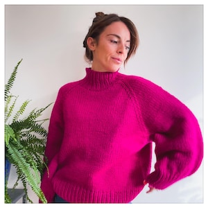 Penelope, sweater, pull, knitting pattern, patron de tricot, english, francais