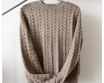 Manon, Pulli, Pulli, Strickanleitung, Patron de Trikot, englisch, francais