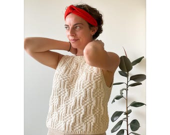 Marin, top, débardeur, Pullunder, Pull sans manche, Strickmuster, Patron de Trikot