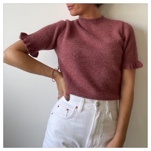 Colette Knit Sweater Pattern: Short Sleeve Top (english & francais PDF Pattern)