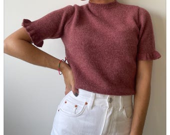 Colette Strickmuster: Kurzarm Top (english & francais PDF Pattern)