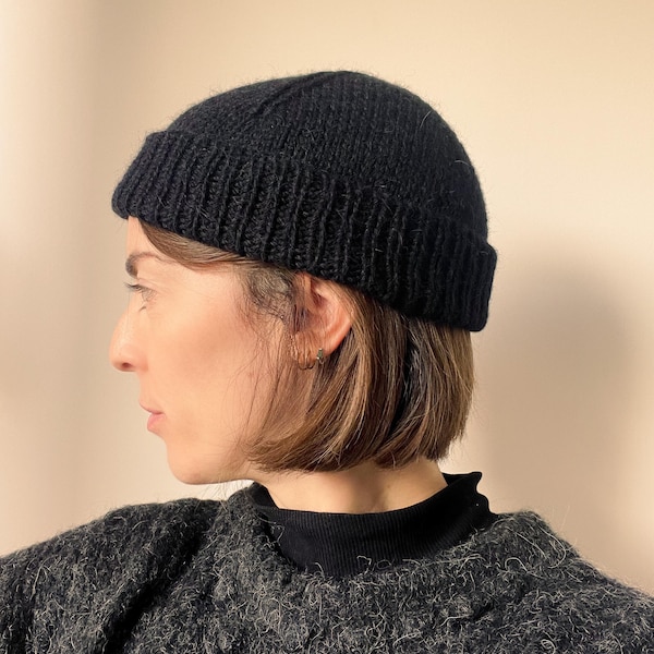 Docker hat, bonnet, Knitting pattern, patron tricot, english & francais,