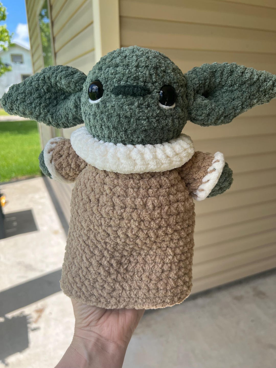 Handmade Chenille Baby Alien Plushie – Soft Crochet Foundling Toy - Etsy