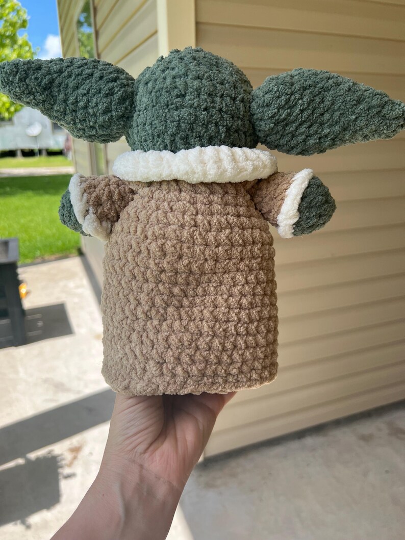 Handmade Chenille Baby Alien Plushie – Soft Crochet Foundling Toy - Etsy