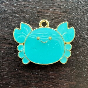 Blue Crabby Crab Enamel Strong Magnetic Needle Minder Sewing Cross Stitch Notion Embroidery Kawaii Super Cute