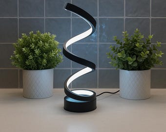 Elegant Spiral LED Table Lamp