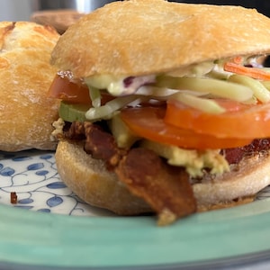 Einkorn Sourdough Sandwich Buns, Artisan Ancient Grain Bread, 6 Grams of Protein per 3 OZ Bun,  Sub Sourdough Rolls, or BLT&#39;s, 6 Bun Package