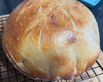 Einkorn Sourdough Boule, Artisan Homemade Bread, Organic Long Fermentation Ancient Grain