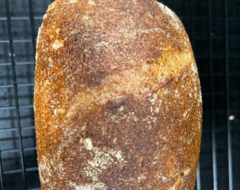 Mini Einkorn Long Fermentation Sourdough Bread, Artisan 1/2 Lb Loaf, Organic Ancient Grain Blend
