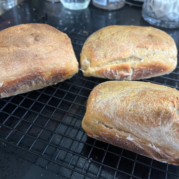 Einkorn Sourdough Artisan Loaf, Mini Bread Loaf, Loaf Size Varies From 4 to 6 oz Loaves,  Einkorn Blend Made with Natural Sourdough Starter