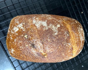 Einkorn Sourdough Bread, Artisan 1/2 Lb Mini Loaf, Organic 100% Ancient Grain Einkorn