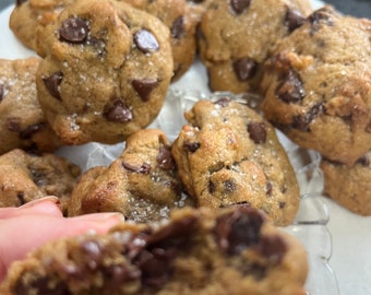 Einkorn Chocolate Chip Cookies, Walnuts, Sourdough, Home-baked