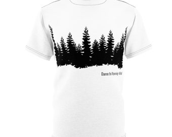 Damn the Wyoming Wind Unisex Cut & Sew Tee (AOP)