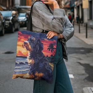 Bernadoodle Strandtasche für Doodle Mom, Geschenk für Berner Berg, Doodle-Geschenk für Sie, Pooltasche für wiederverwendbare Einkaufstasche, Doodle-Hundegeschenk