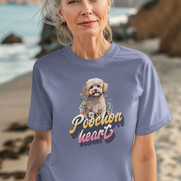 Poochon Tshirt for Poodle Lover of Bichon Frise Mom T-shirt for Bichon Poodle Mix Tee for Poodle Breed Mom Gift for Poochon Lover Shirt