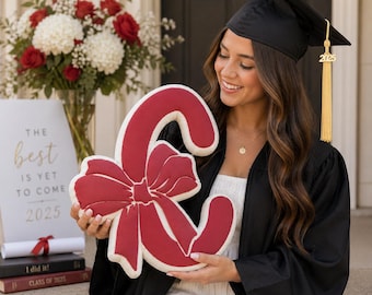 Personalized Letter Pillow Monogram Initial Cushion Teen Room Decor Preppy Girl Gift Dorm Accent Sorority Big Little Reveal College Keepsake