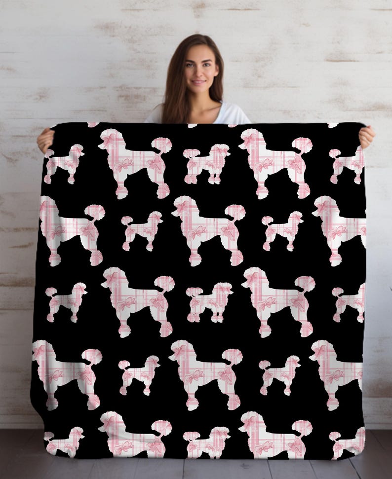 Glamour Poodle Quilted Blanket NCU0NT557