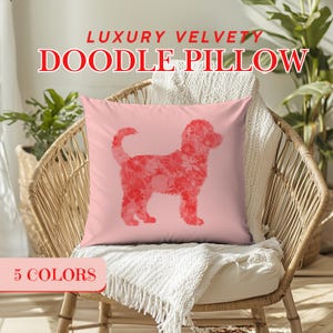 Doodle Throw Pillow for Charming Doodle Mom Gift for Goldendoodle Lover Gift for Labradoodle Pillow Gifted Decor for Bernedoodle Lover Gift
