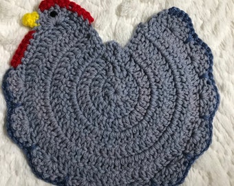 Bluy-Gray chicken Hot Pad