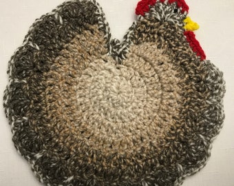 Stripes Chicken Pot Holder