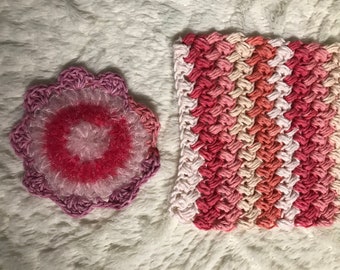 Cotton Dishcloth and Scrubby