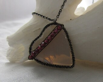 Australian Opal heart necklace