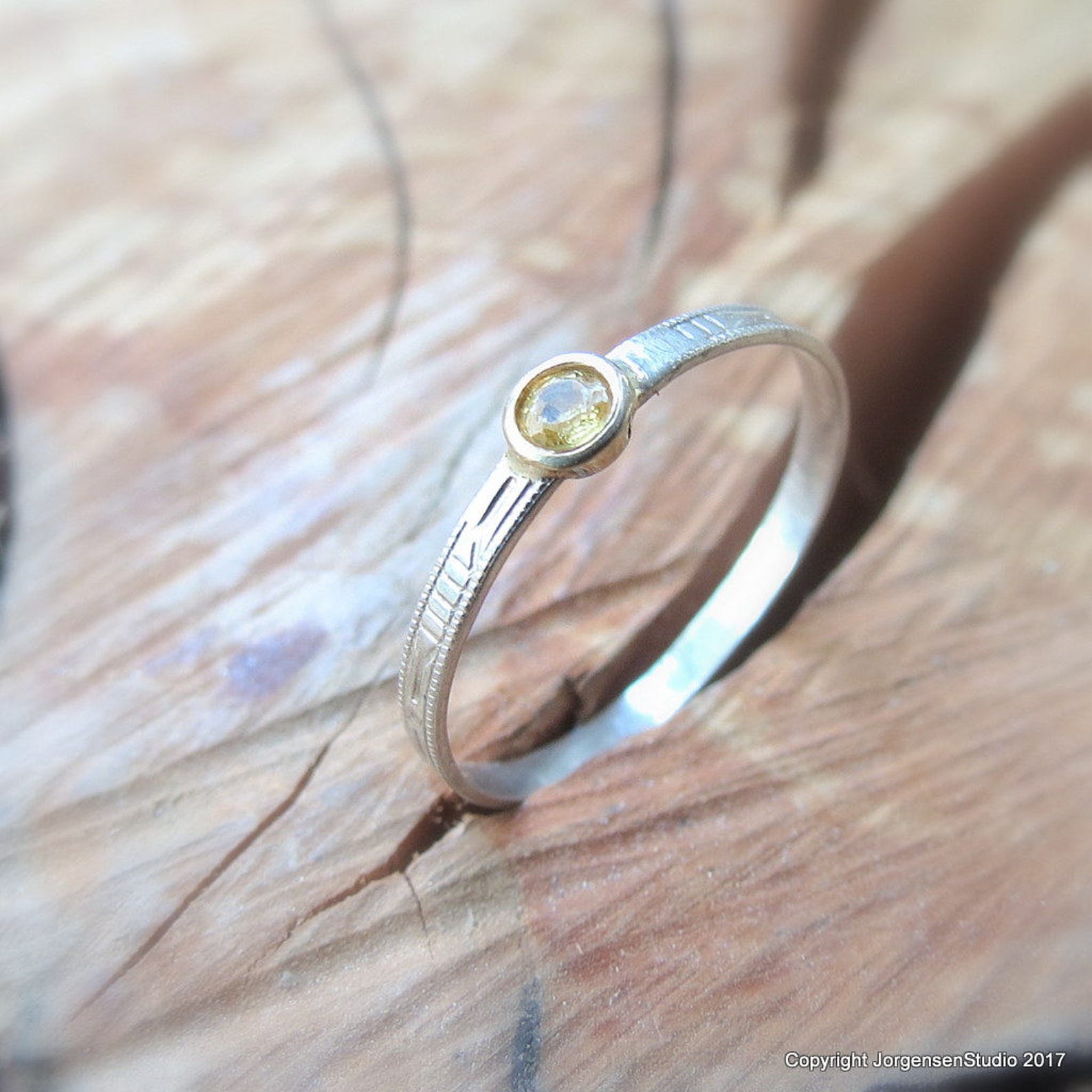 art deco stackable rings