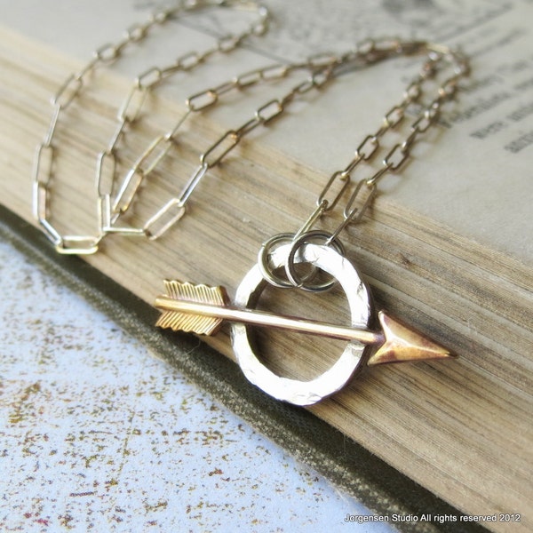 Order of the Arrow Necklace in Sterling Silver and Brass