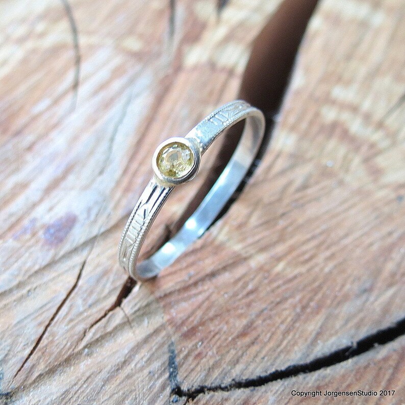 art deco stackable rings