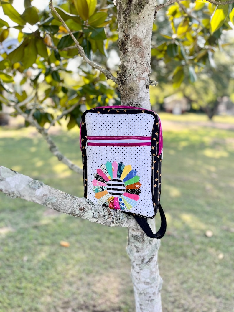 Pink - Handcrafted Quilted Sling Bag 12