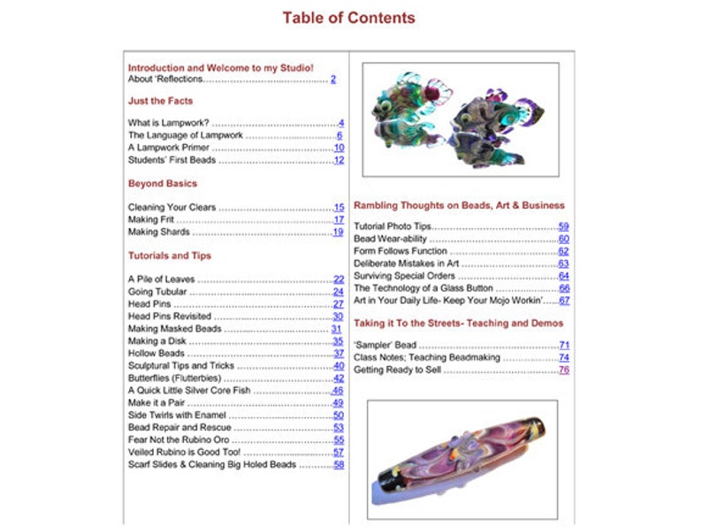 A beginner and intermediate tutorial guide to making lampwork beads, Glass beadmaking, Reflections: the Diary of a Glass Beadmaker pdf file image 2