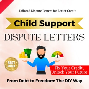 Cartas de disputa de manutención infantil / Arreglar crédito / Cartas de disputa de reparación de crédito / Plantilla de reparación de crédito / Aumentar puntaje crediticio / Ley del consumidor