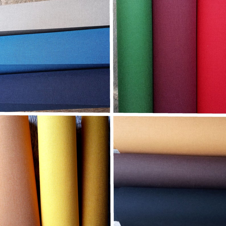 Bookcloth Sample Pack six random colours 8x10 image 2