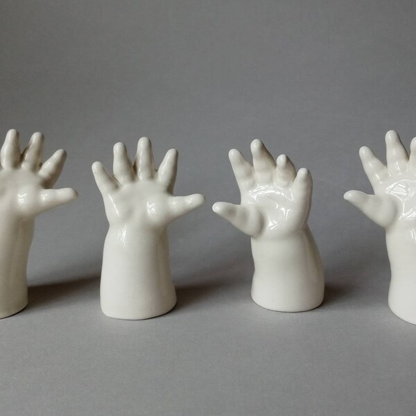 RESERVED for Michelle, Set of 4 Hands, ready to ship