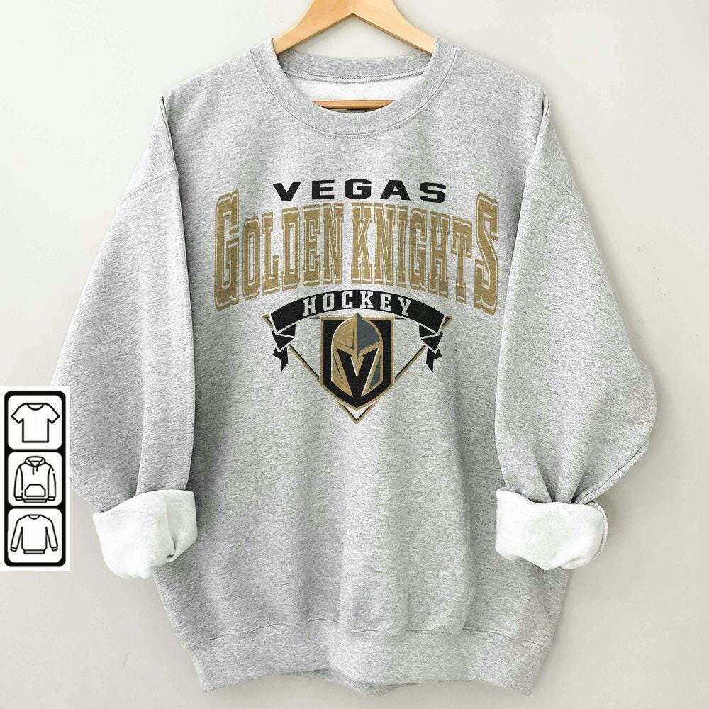 Vegas Golden Knights Vintage 90s Sweatshirt, Crewneck, Jersey Hockey Retro Gift For Christmas Unisex Shirt, Hoodie, Sweatshirt