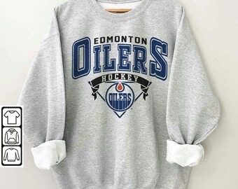 Edmonton Oilers Vintage 90s Sweatshirt, Crewneck, Jersey Hockey Retro Gift For Christmas Unisex Shirt, Hoodie, Sweatshirt