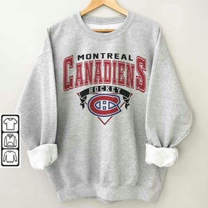 Montreal Canadiens Vintage 90s Sweatshirt, Retro Hockey Crewneck, Unisex Christmas Gift Hoodie