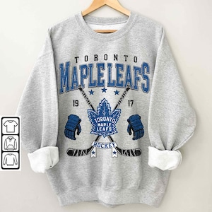 Toronto Maple Leafs Vintage 90er Jahre Sweatshirt, Eishockey Shirt, Eishockey Crewneck, Toronto Maple Leafs Fan Geschenk Unisex Hoodie