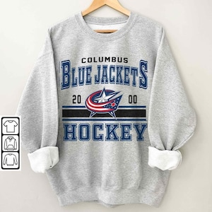 Columbus Blue Jackets Vintage 90s Sweatshirt, Crewneck, Shirt, Hoodie, Jersey Hockey Retro Gift For Christmas