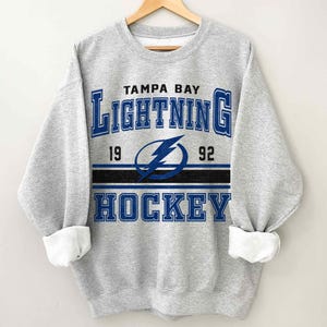 Tampa Bay Lightning Vintage 90s Sweatshirt, Crewneck, Shirt, Hoodie, Jersey Hockey Retro Gift For Christmas