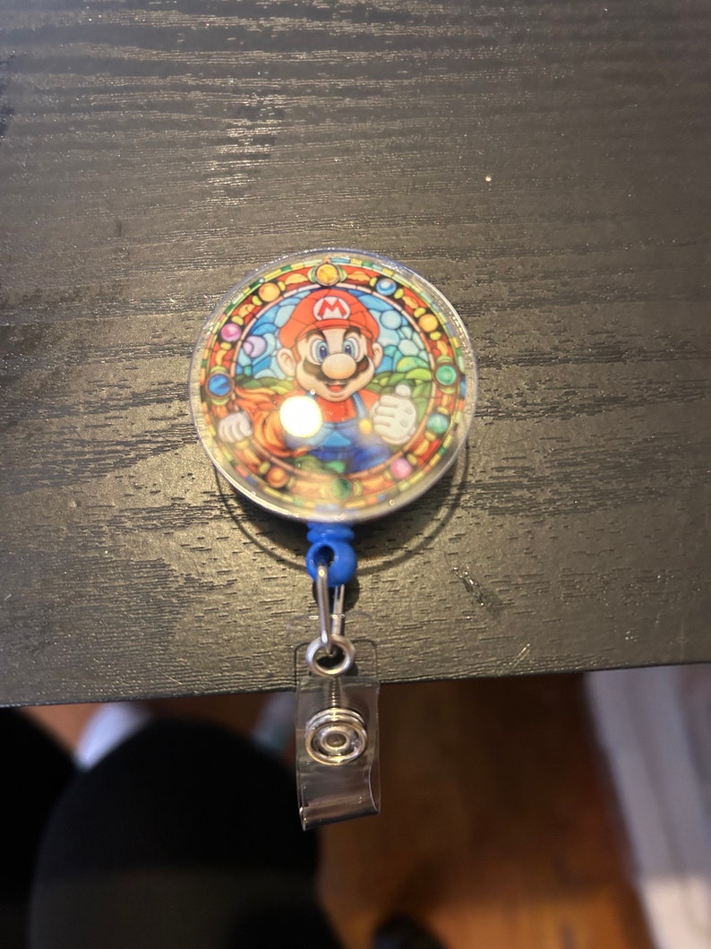 Mario Rtckle Machine Super Mario Retractable Badge Reel - Etsy
