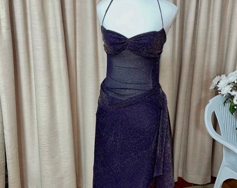 Handmade formal dress maxi sparkle lace custom