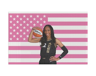 Bandera de A'ja Wilson, la más vendida / WBB / WNBA / Baloncesto femenino / Las Vegas Aces