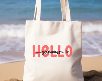 Hola Bolsa de Verano, Bolsa de Regalo del Día de las Madres, Regalo de Fiesta de Verano de Bienvenida, Modo Vacaciones de Verano, Bolsa Amante del Verano, Regalo de Tendencia para Mujeres, Bolsa de Playa