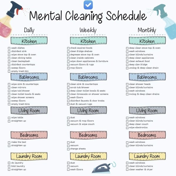 horario de limpieza mental